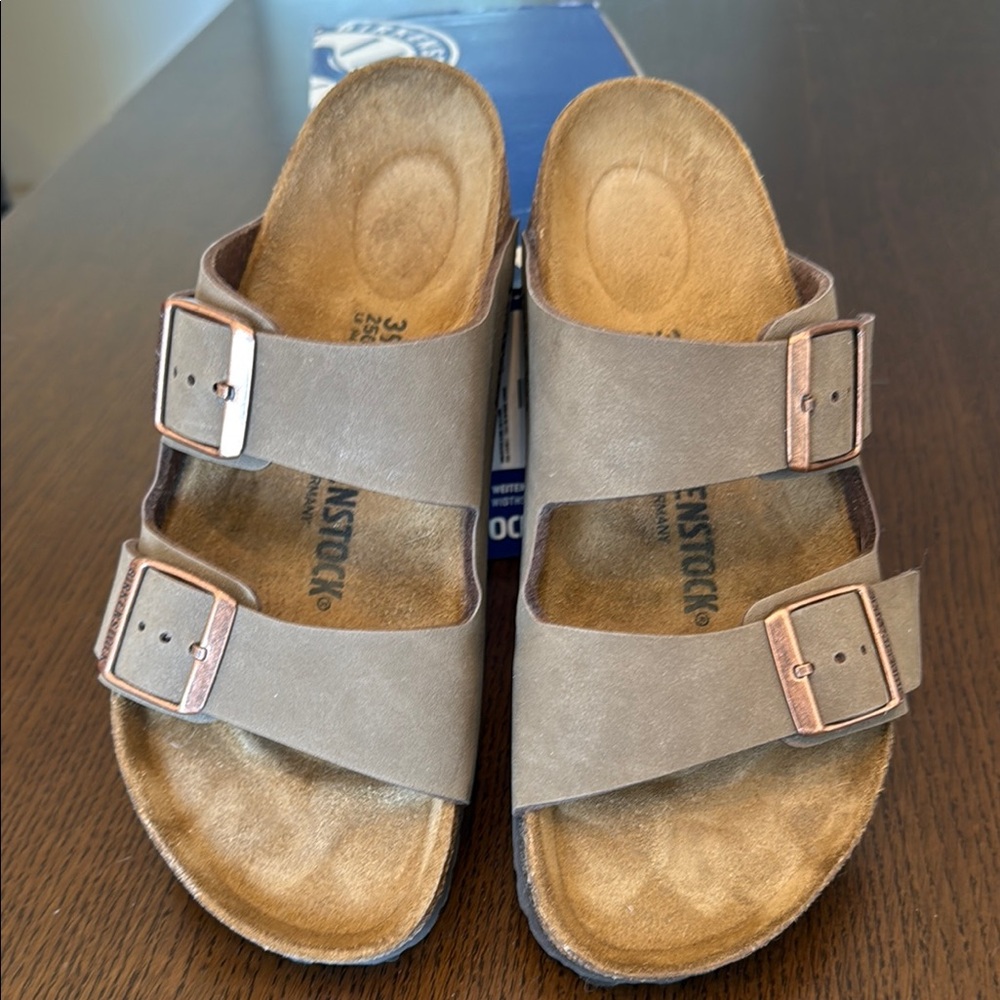 Birkenstock Arizona Mocca Double-Buckle Sandals